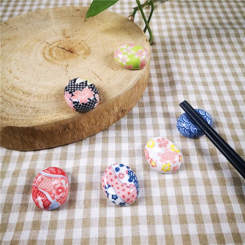6 стилей мини керамический японский стиль палочки для еды Ретро держатель ложки