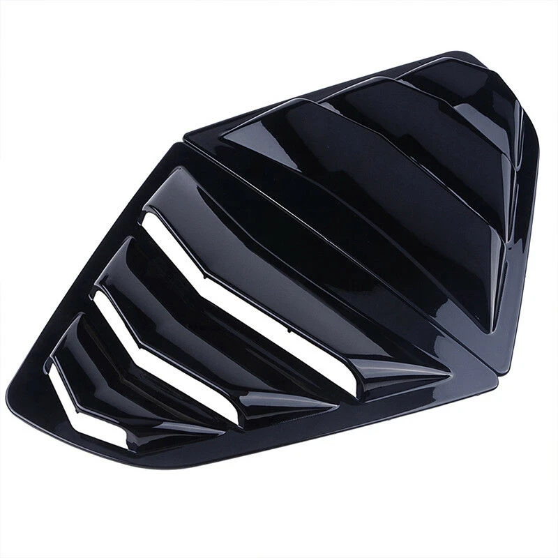 

Fit for 2018-2020 Toyota Camry Sedan Rear Side Window Louver Sun Shade Covers-Gloss Black