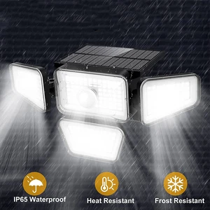 Светодиодный фонасветильник на солнечной батарее, с датчиком движения