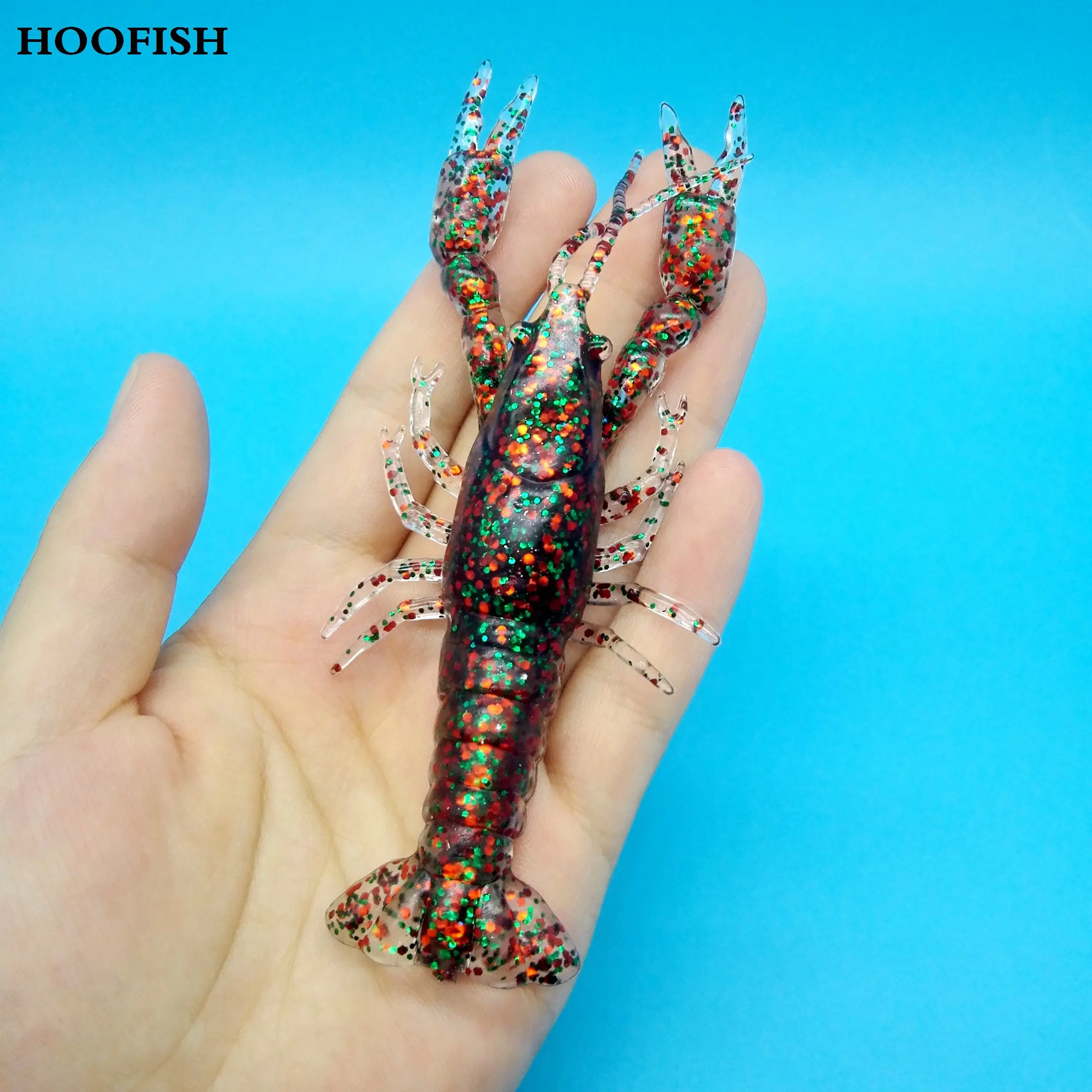 HOOFISH 1 шт. 12 см 19 г раки Мягкая приманка 3 цвета высокое качество бионическая
