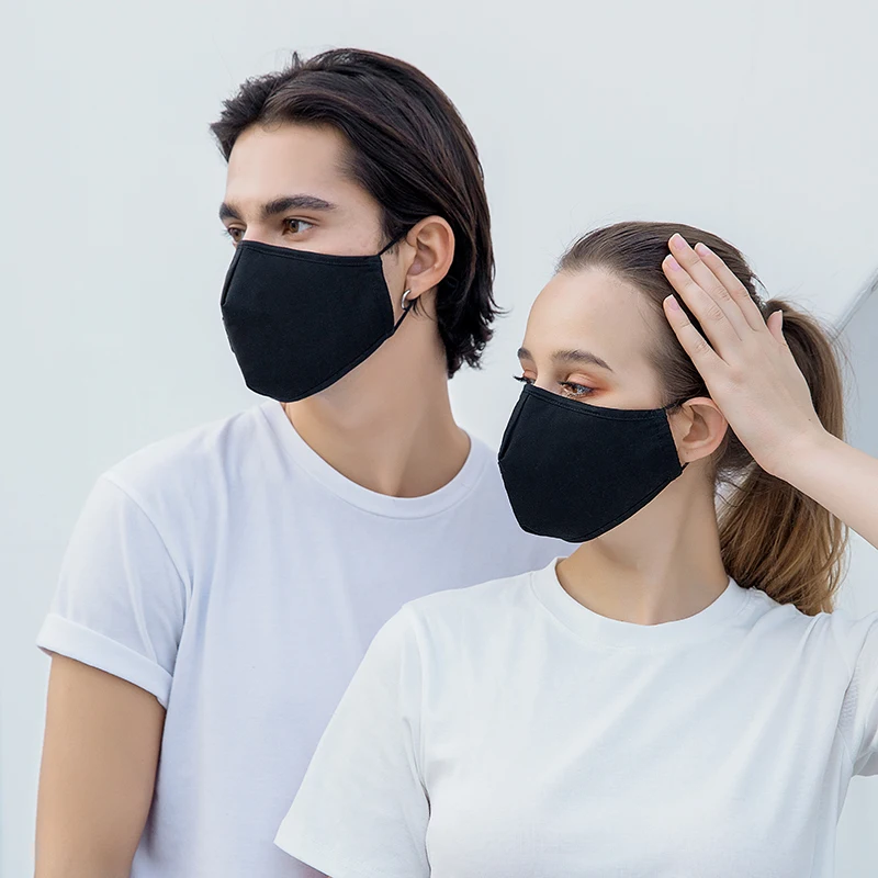 

Fashion Cotton Mask Respirator Washable Reusable Mouth Masks Activated Carbon Filter PM2.5 for Men Women Anti Dust