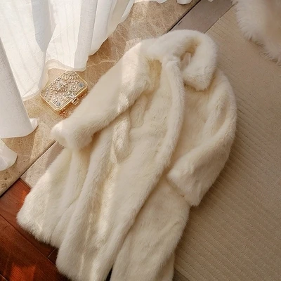 

Top Style High-end New Fashion Women Faux Fur Coat S45 high quality