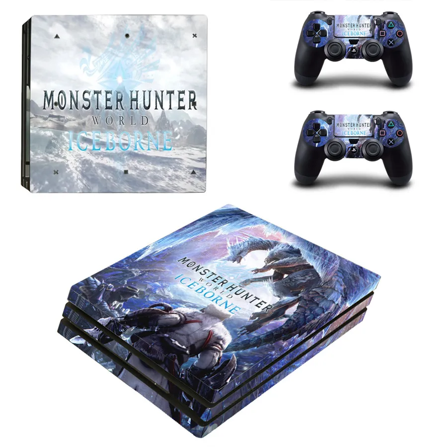 Стильная наклейка для консоли и контроллеров Monster Hunter Виниловая PS4 Pro PlayStation 4