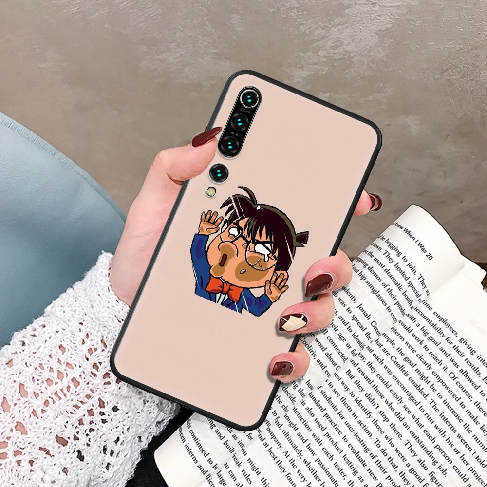 

Anime Detective Conan Phone Case For Xiaomi Mi Note 10 A3 9 MAX 3 A2 8 9 Lite Pro Ultra black Back Pretty Funda 3D Shell Fashion