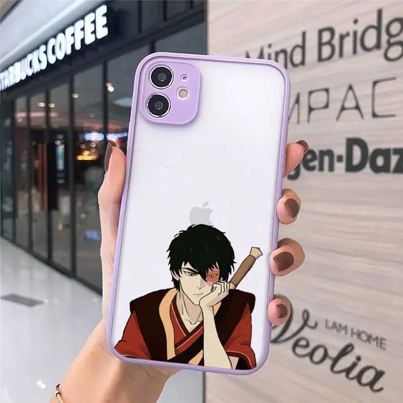 

Avatar the Last Airbender luxury Phone Cases shell matte transparent For iphone 7 8 11 12 plus mini x xs xr pro max cover