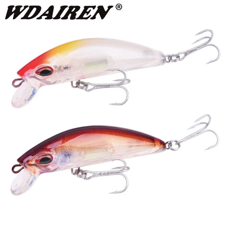 

1Pcs Winter Luminous Minnow Fishing Lures 7cm 11.5g Lifelike Hard Baits Trolling Artificial Crankbaits Swimbait Wobblers Tackle