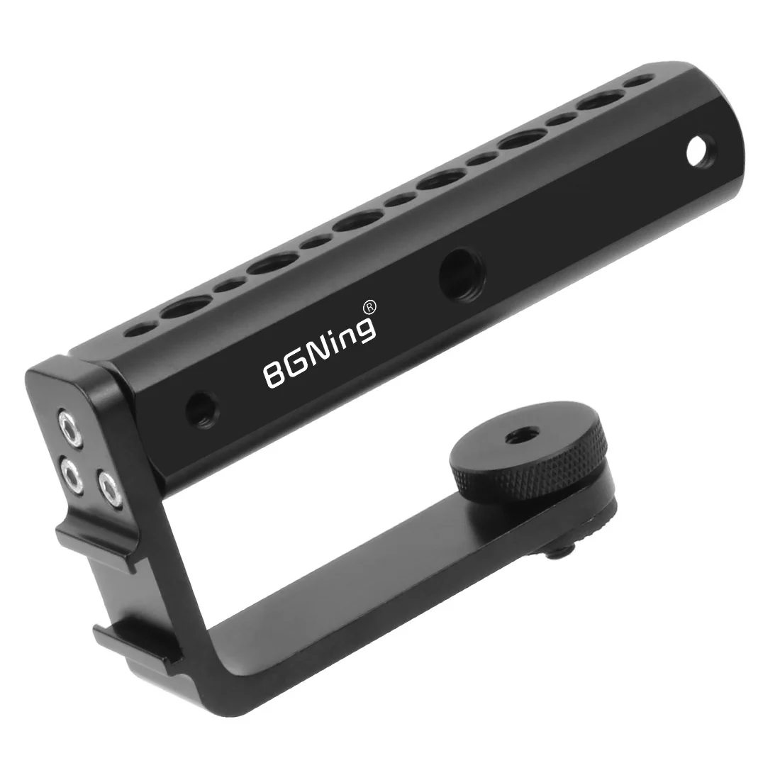 BGNing Aluminum Alloy Top Handle Grip with 1/4 3/8 Thread Cold Shoe Mount for DJI Ronin S Zhiyun Crane 2 Gimbal Stabilizer | Электроника