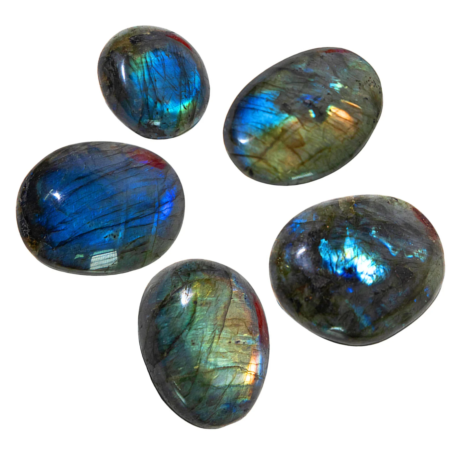 

Natural Labradorite Stone Smooth Surface Labradorite Stone Labradorite Natural Crystal Block Polished Handle