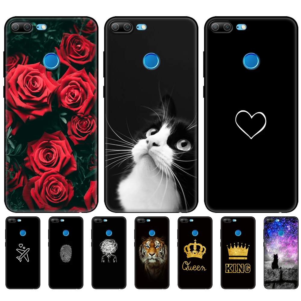 For honor 9 lite case soft tpu silicon back phone cover for Huawei honor 9 lite case protective coque black tpu case