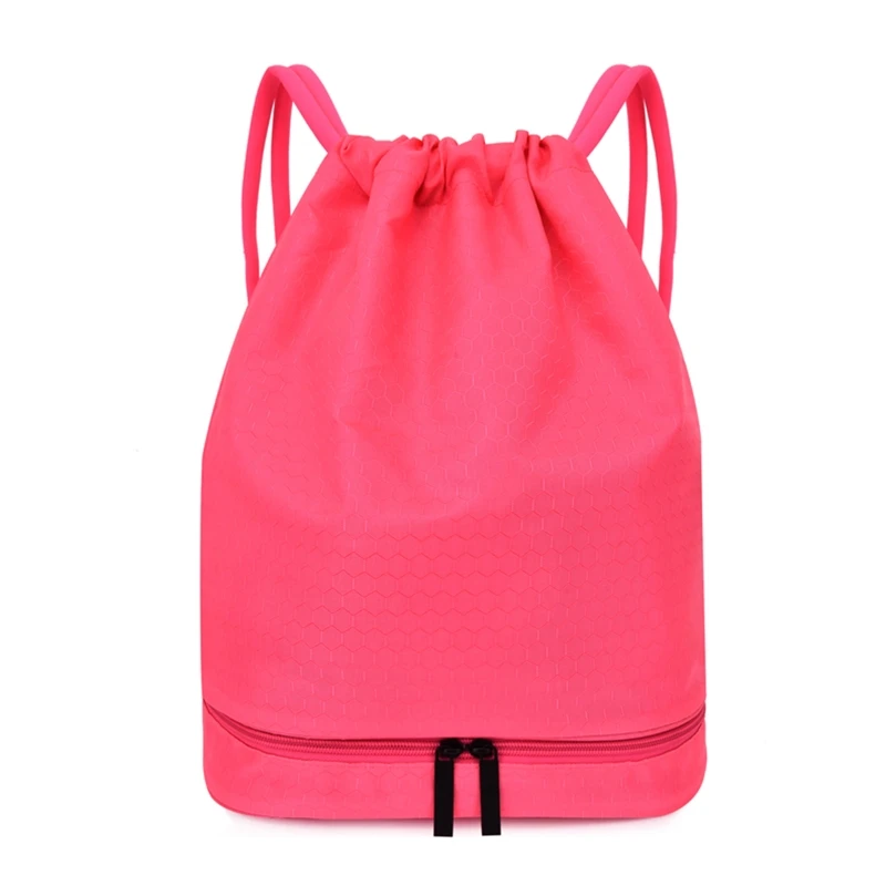 

Drawstring Swimming Backpack Dry Wet Separated Sport Bag Waterproof Gym Rucksack