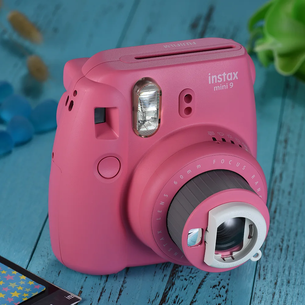 Fujifilm Instax Mini 9 мгновенная камера пленочная с зеркалом для селфи 2 шт. аккумулятор FUJI