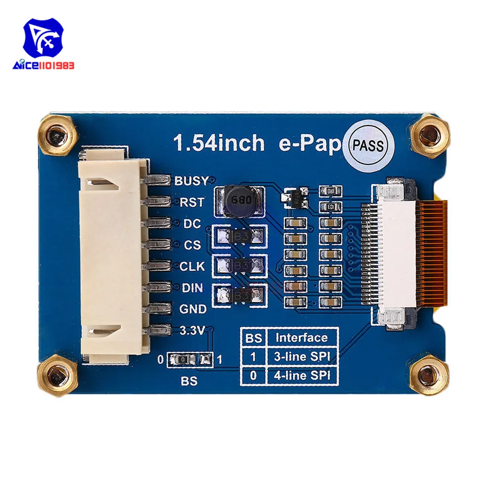 Diymore 1,5" электронный бумажный Модуль 200*200 электронный чернильный дисплей SPI интерфейс для Raspberry Pi Arduino STM32