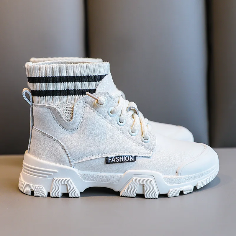 Детская обувь осень 2020 модная новинка Детские армейские ботинки из натуральной