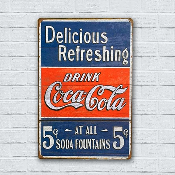 

Retro Metal Tin Signs Vintage Plaque Bar Home Garage Wall Decor Posters Gift