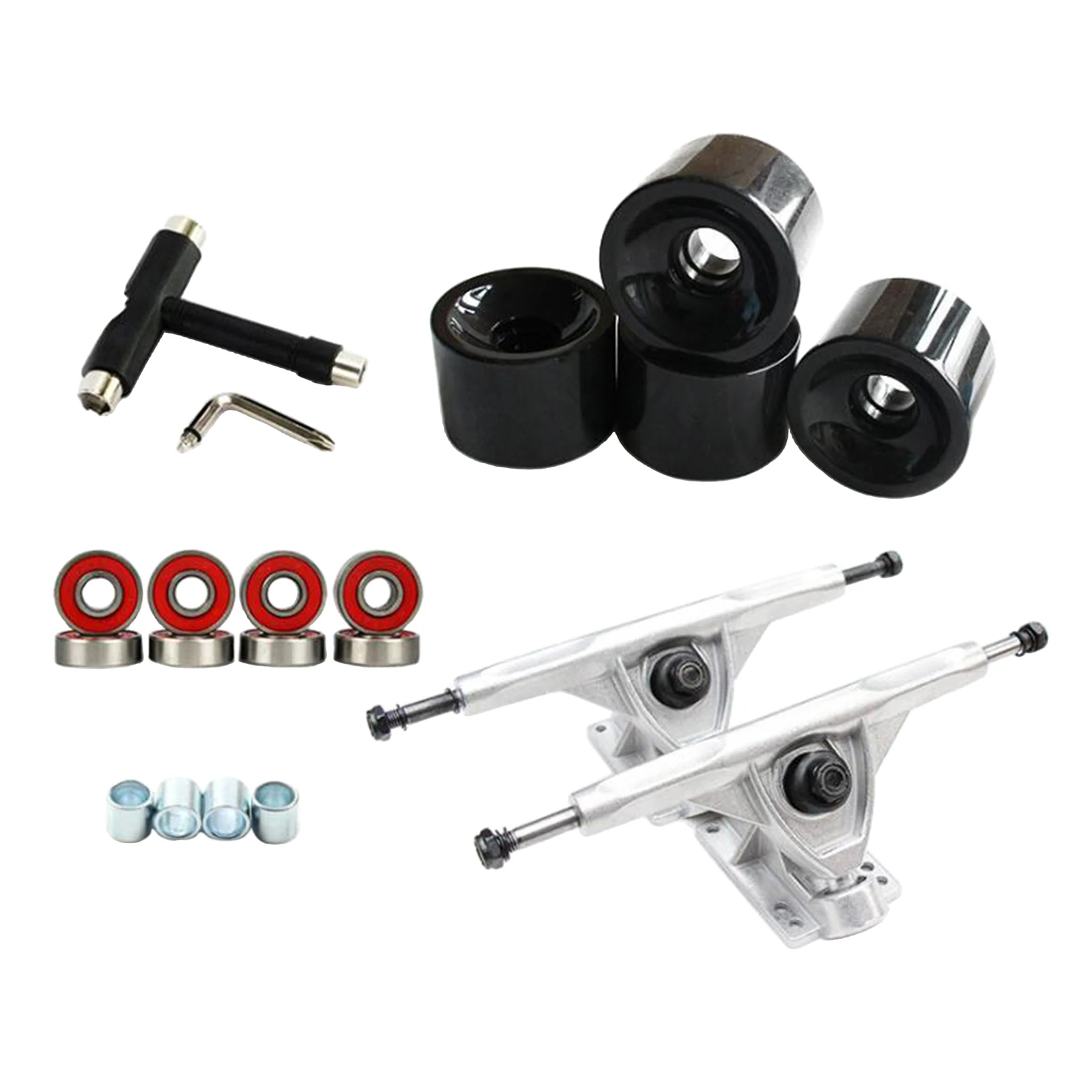 

Solid Skateboard Truck Replacement Bridge Support Bracket Wheel Wrench Parts