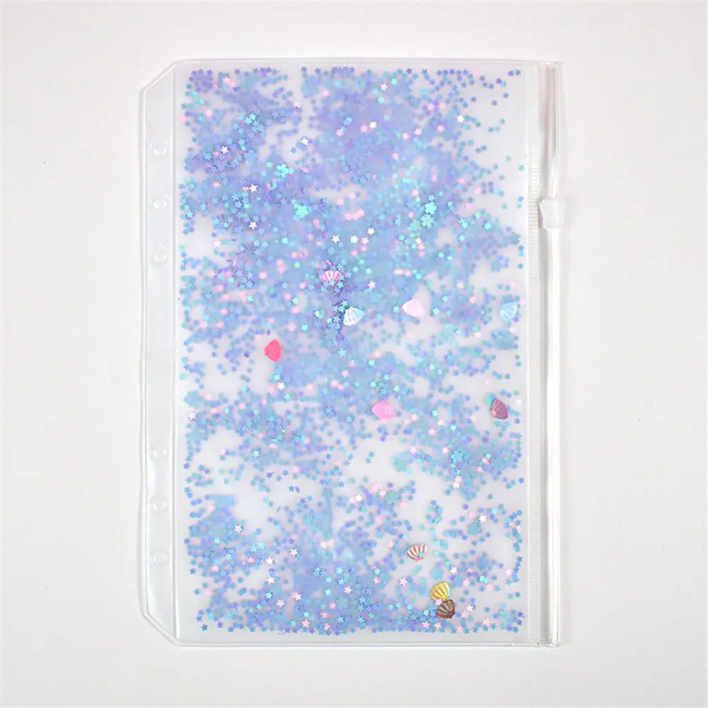 A5-purple Милый переплетный чехол Kawaii, украшение для школьниц, 6 отверстий, внутренний карман для переплета, планировщик, дневник, записная книжка A5A6 - Цвет: A5-purple