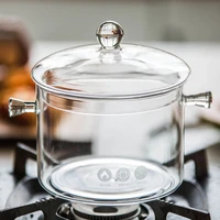creative glass pot for single person cooking pot for instant noodle 1l 1 3l pot for 1 person salad bowl pasta cooking pot