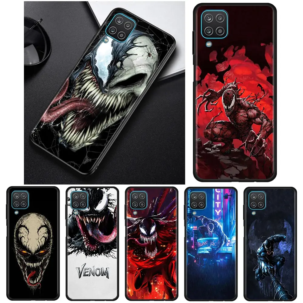 

Marvel Venom Villain Case For Samsung Galaxy A12 A22 A52 A72 A32 A52s A42 A71 A51 5G A02s A91 A41 A31 A21s A11 Cover Coque