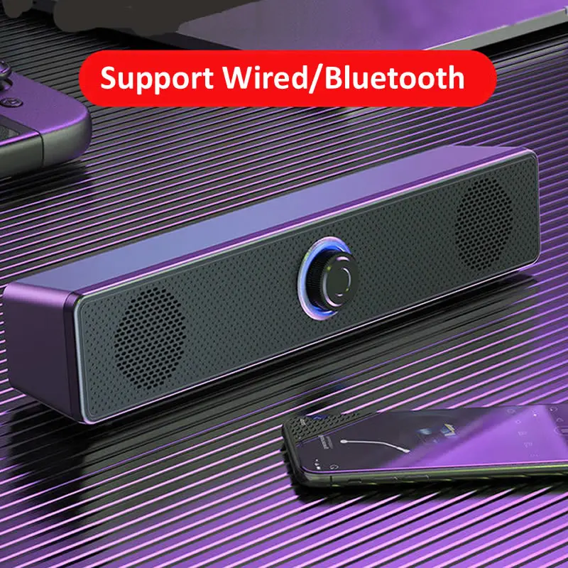 3D объемный Саундбар Bluetooth 5.0 Колонка проводные компьютерные колонки динамик s