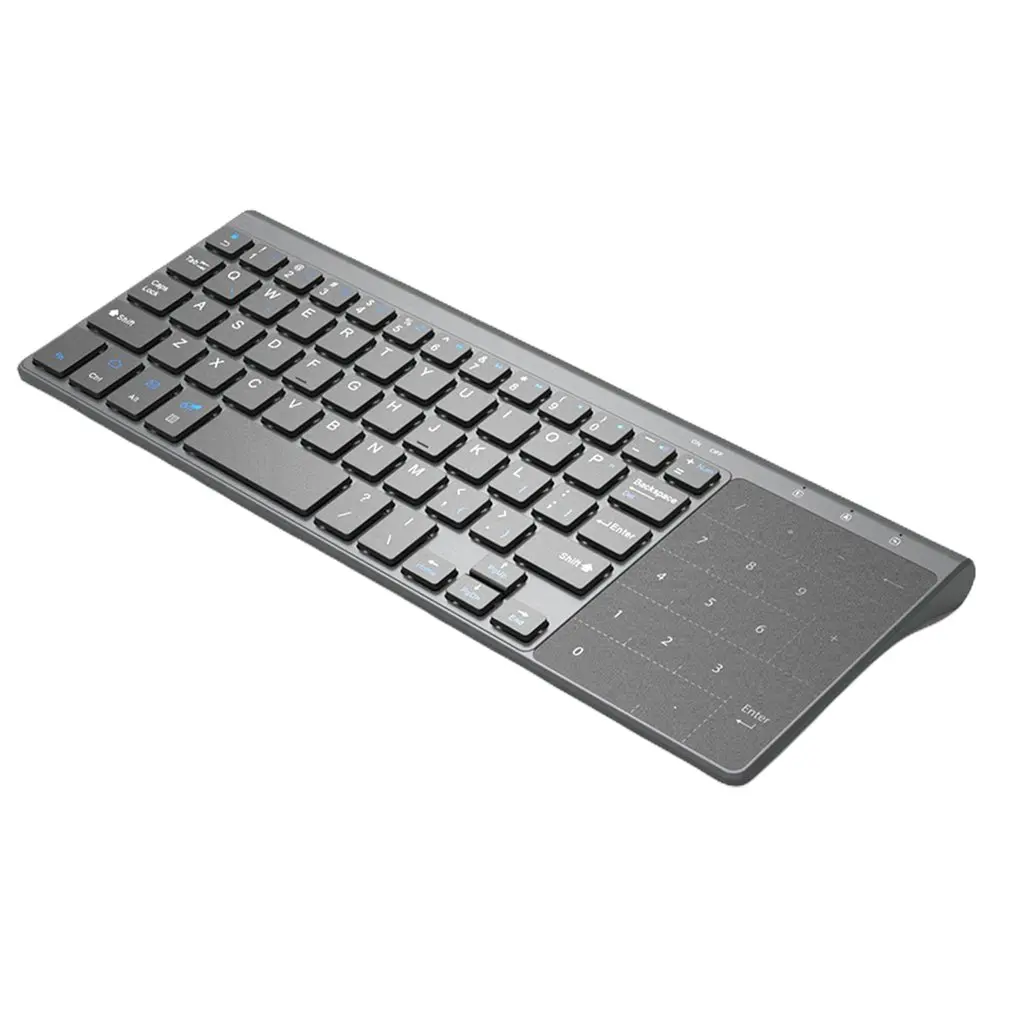 

Thin 2.4GHz USB Wireless Mini Keyboard with Number Touchpad Numeric Keypad for Tablet Desktop Laptop PC