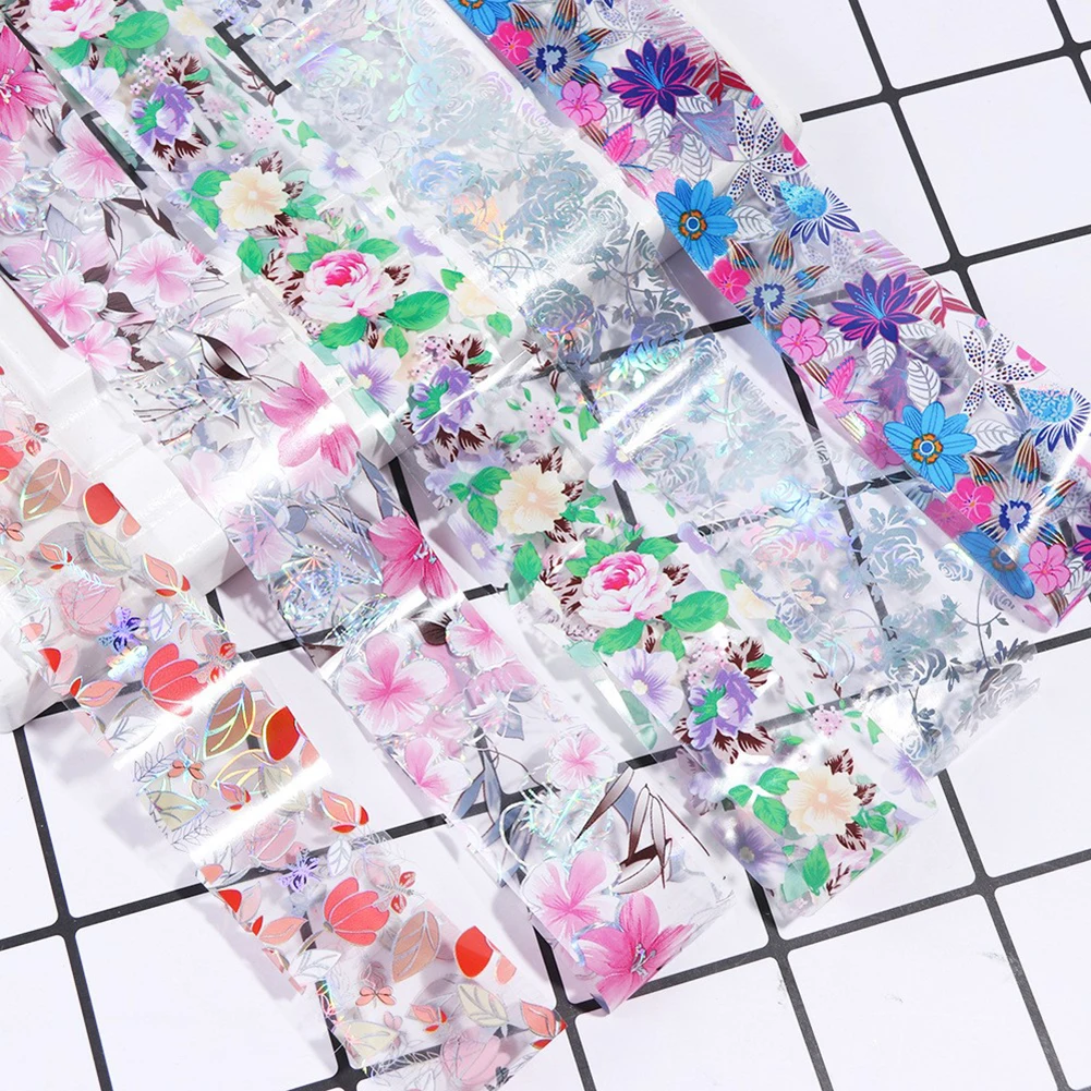 10 листов звездное небо матовая металлическая наклейка для ногтей клей Лепесток