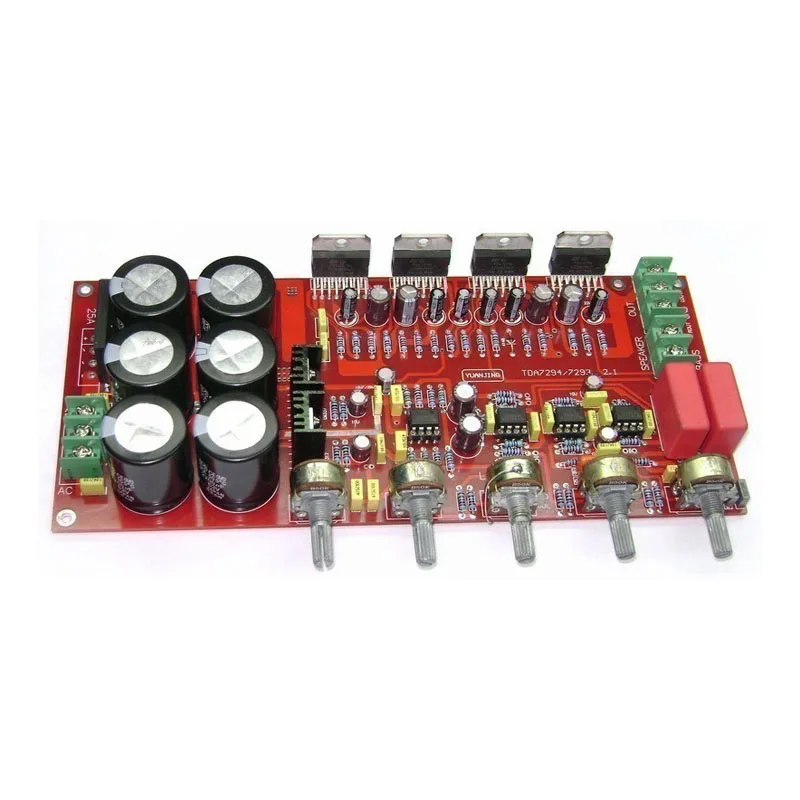 Tda7294 Amplifier Board 2.1 Channel Upc1237 2x80W+160W Subwoofer With Speaker Protection Sealed Potentiometer | Электроника