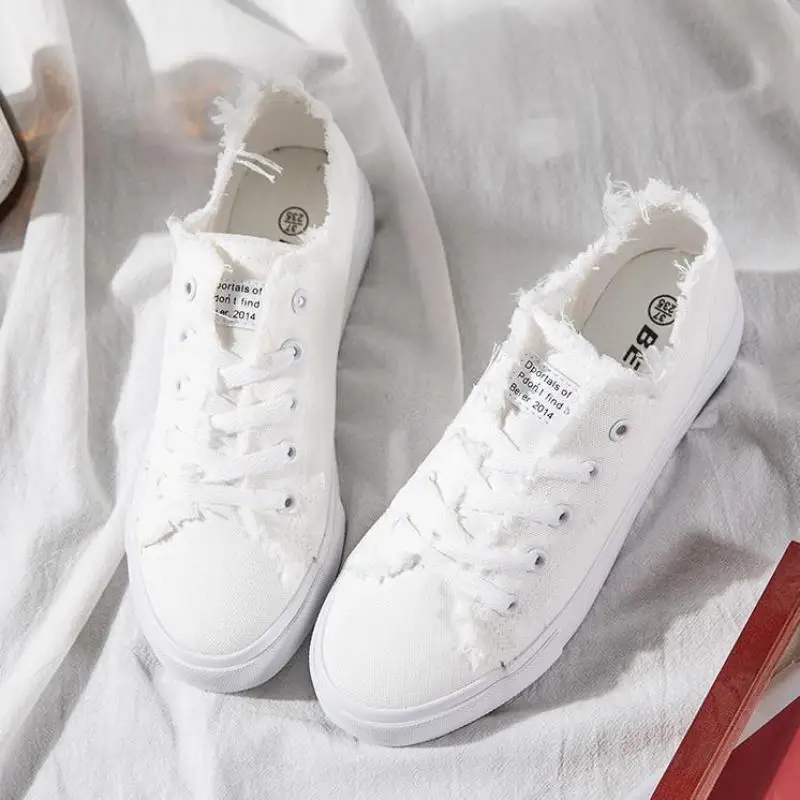 Кеды женские холщовые Вулканизированная подошва кроссовки прогулочная