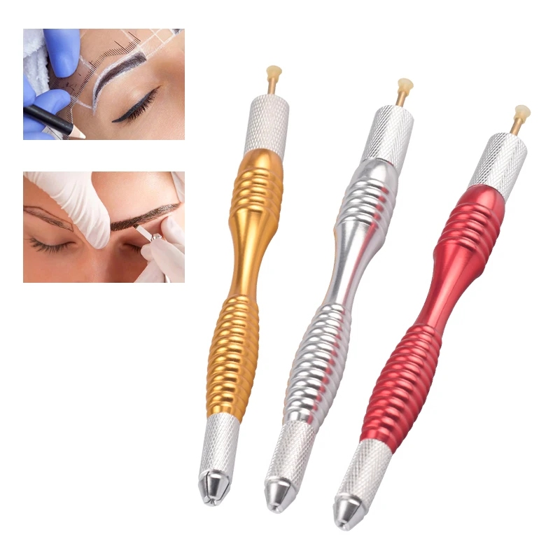 1 шт. микроблейдинг tebori ручка PCD Microblade Naald Houder wenkbrauw Permanente Make Handmatige Татуировка ручка