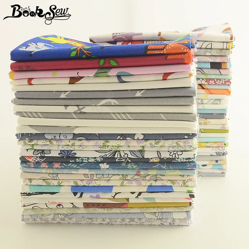 Booksew, 40x50 см, хлопок, ткань Telas Tissu, мультфильм, животные, цветы, серия, Анкара, ткань, подушка, одеяла, сделай сам, пэчворк, для детей