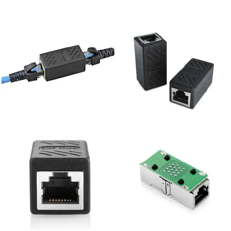 1 Pair RJ45 Female Coupler for Ethernet Cat 5/ CAT 6 LAN Cable Extender JR Deals | Компьютеры и офис