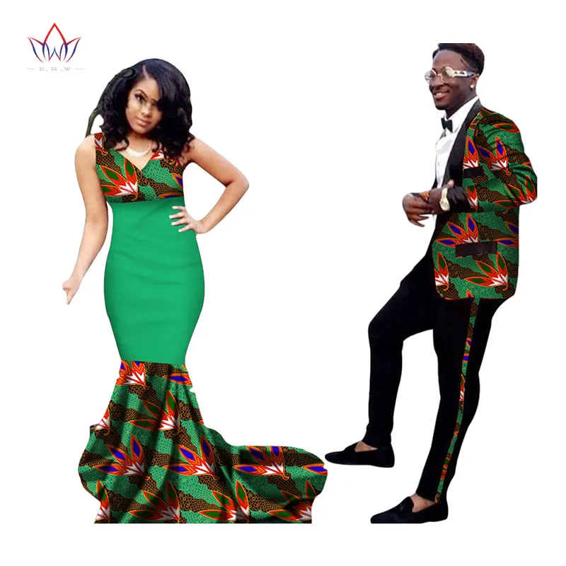 Bintarealwax африканские платья для женщин стиль Анкары принты батика мужской костюм и