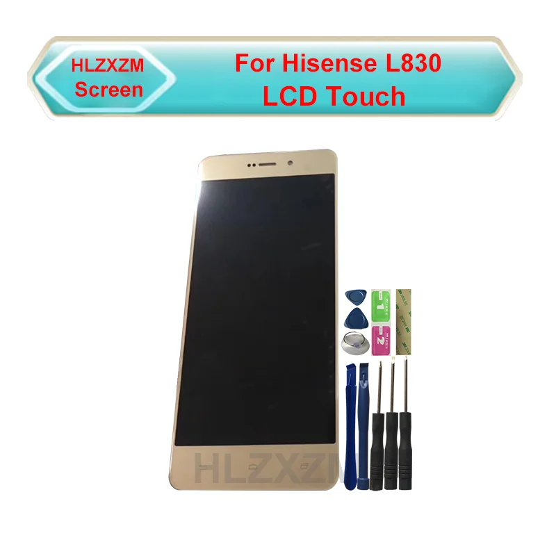 Для Hisense L830 ЖК дисплей с кодирующий преобразователь сенсорного экрана в сборе