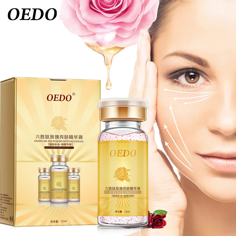 

OEDO Six Peptide Face Serum Brighten Moisturizer Acne Essence Anti Aging Wrinkle Cream Nourish Whitening Remove Spots Skin Care