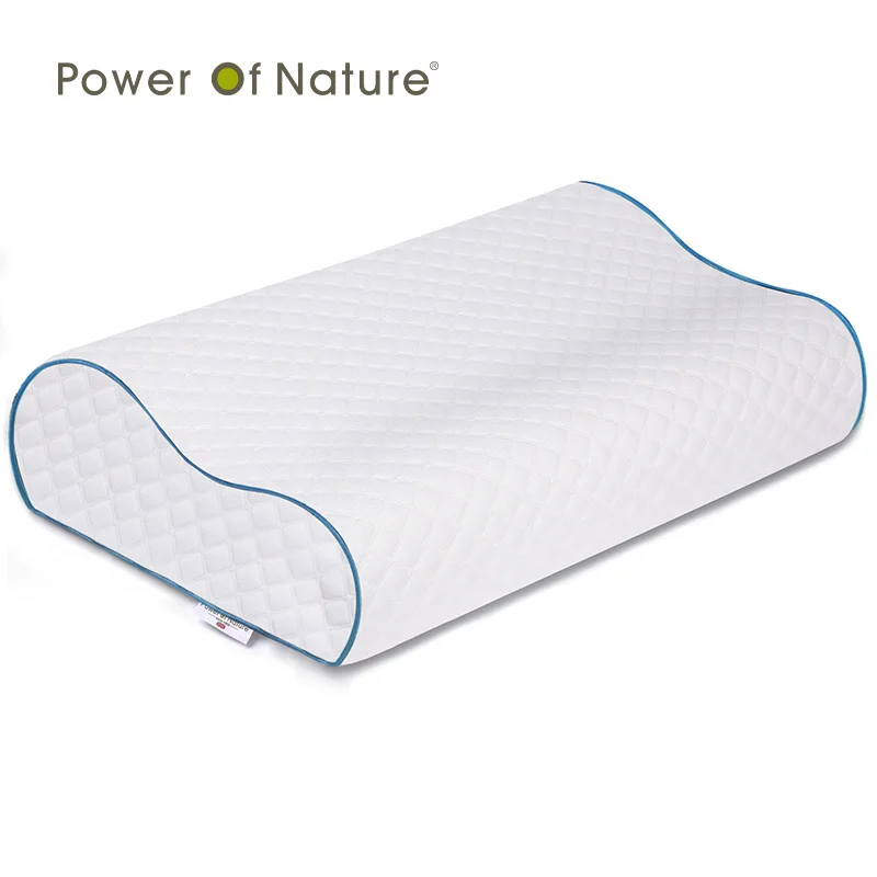 

PON Wavy Memory Foam Sleeping Pillow Slow Rebound Orthopedic Pillow Maternity Pillow Bedding for Neck Pain Sleeping 60*35CM