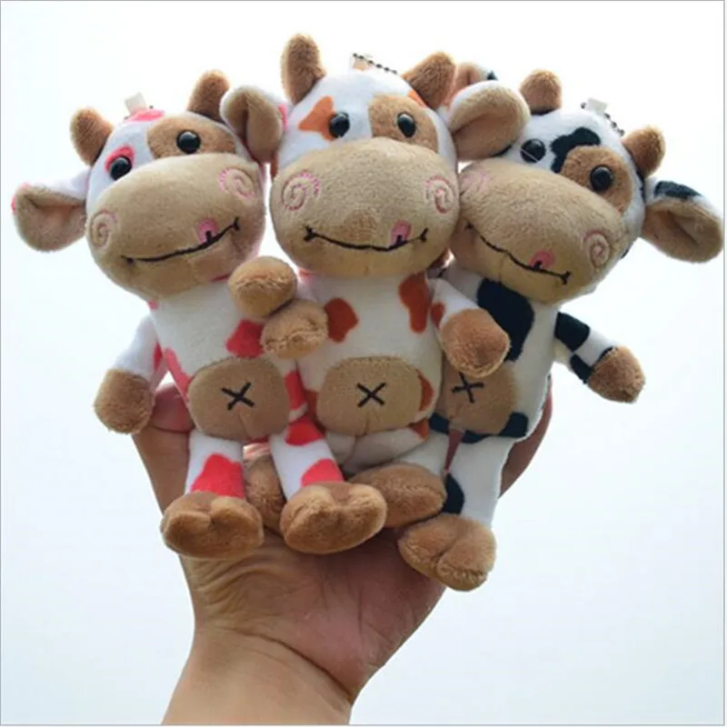 17 см мультяшный кулон в виде икры мягкая игрушка корова Кукла Плюшевая Игрушка