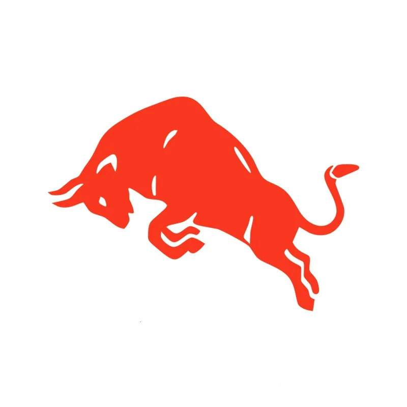 

Beautiful Jumping Cow Red Car Stickers Waterproof Window Trunk Decal Motorcycle Cover Scratch KK15*10cm