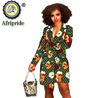 african dresses for women long sleeve wrap dress mini length v neck sexy formal outfits slim fit print clothes casual s2025065