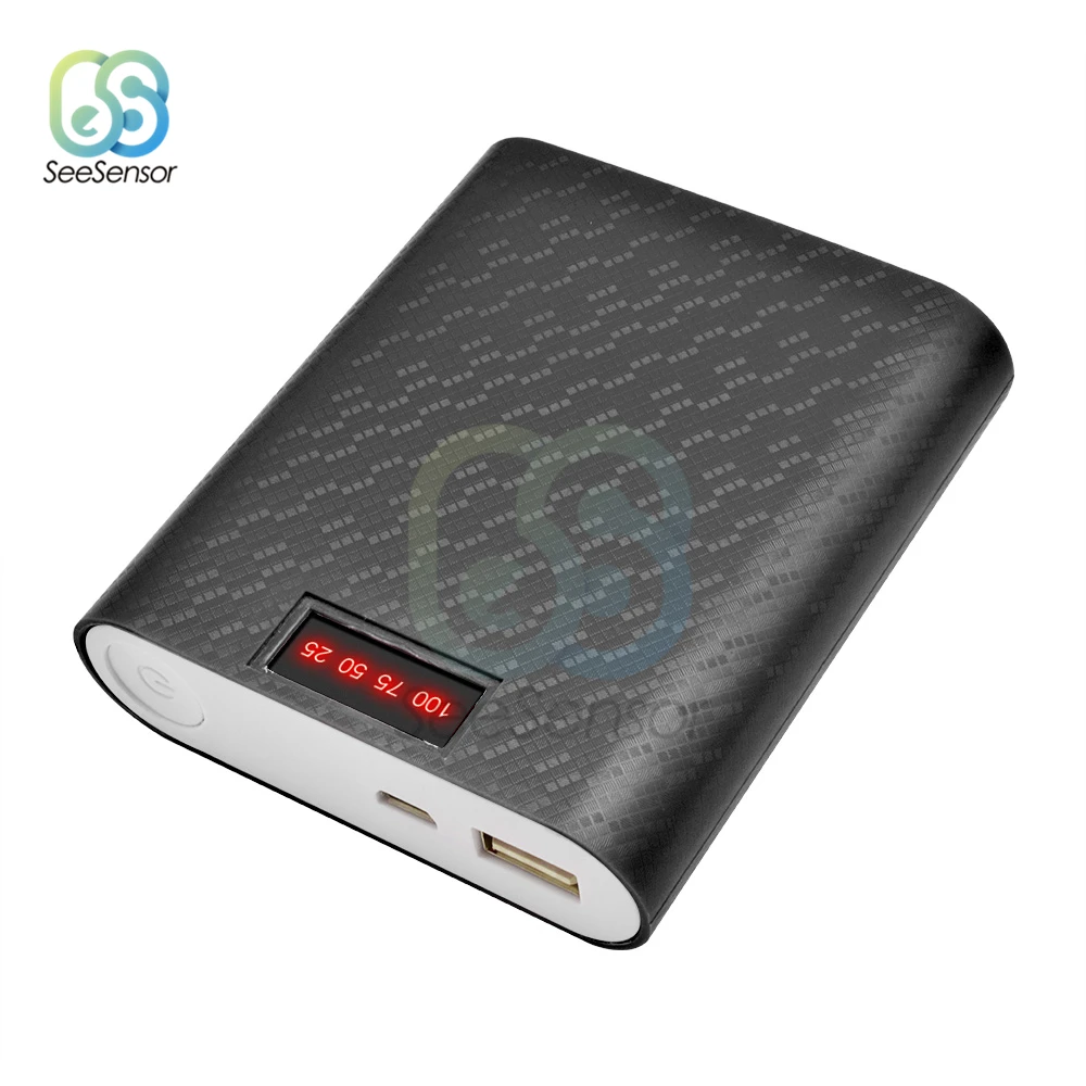 4*18650 Держатель батареи USB внешний аккумулятор коробка мобильный телефон зарядное