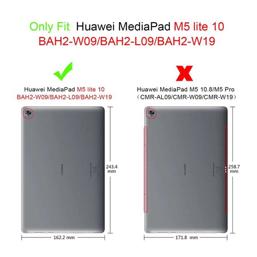 

Heavy Duty Armor Case For Huawei MediaPad M5 Lite 10 PC Silicon Shockproof Cover for Huawei M5 Lite 10 BAH2-W19 L09 W09 10.1"