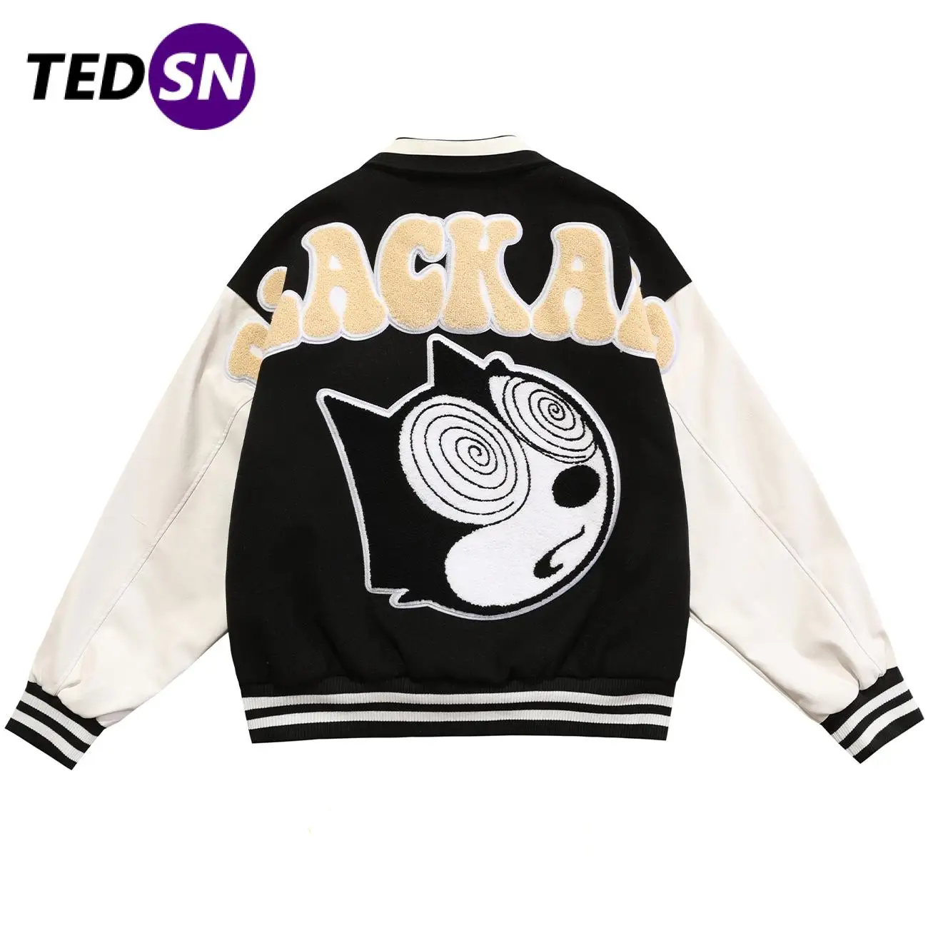 Зимняя бейсбольная куртка TEDSN 2021, Мужская модная куртка, женская черная уличная одежда, Студенческая парная Осенняя повседневная одежда ове...