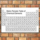 Периодическая таблица элементов, химическая графическая образование 2, шелковая ткань, яркая декоративная наклейка