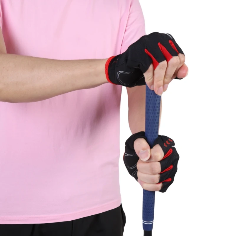 Дышащие велосипедные перчатки унисекс с губчатым ковриком на полпальца для