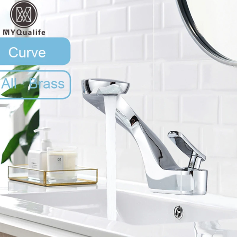 Бесплатная доставка Ванная Комната Раковина Смеситель Однорычажный бортике