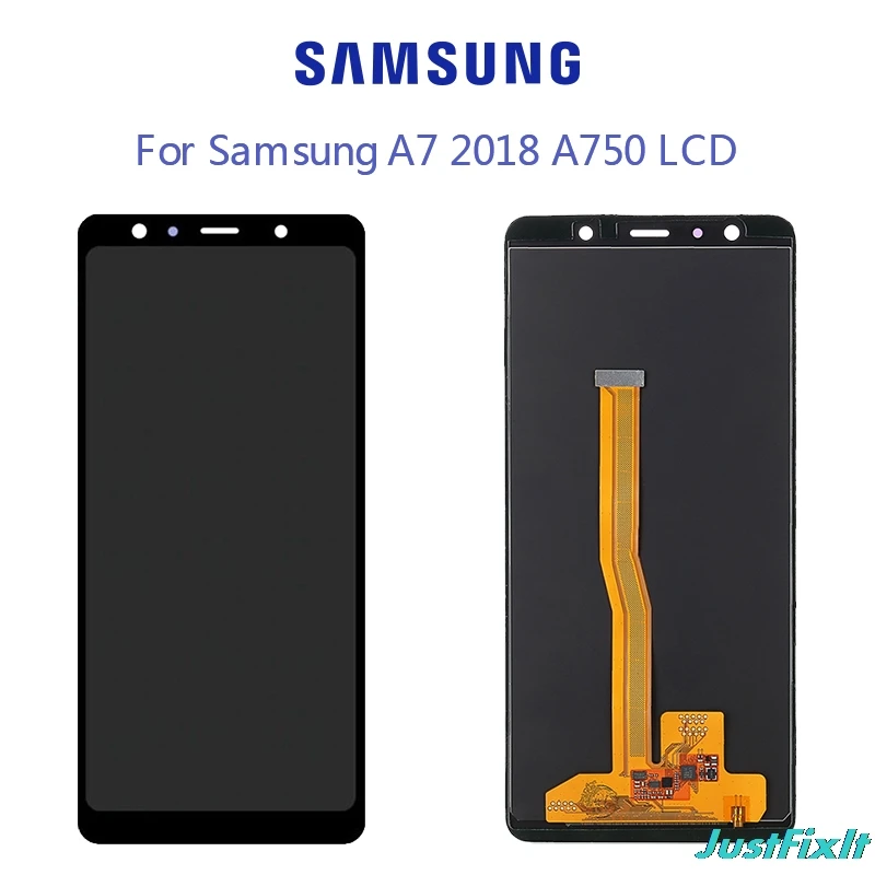 Сменный Super amoled 6 0 дюйма для samsung Galaxy A7 2018 SM A750F A750 ЖК дисплей кодирующий