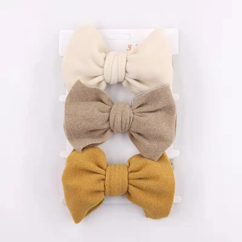 

HUYU, 3 шт., нейлоновая Детская повязка на голову с бантом, эластичная Женская повязка на голову для новорожденных