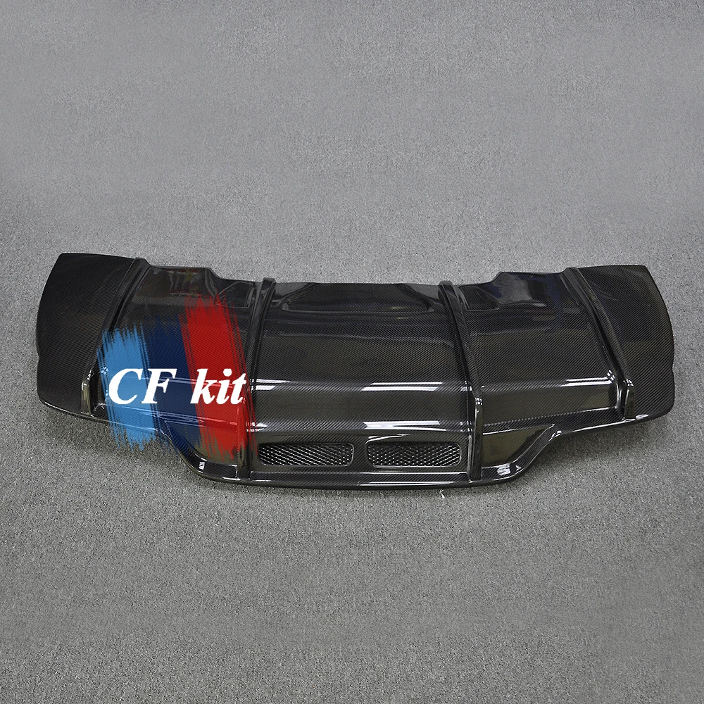 CF комплект Реальные углеродного волокна задний диффузор для Mercedes-Benz W205 C63 бампер