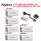 Литий-полимерный аккумулятор 3,7 в 1800 мАч и зарядное устройство для KY601S SYMA X5 X5S X5C X5SC X5SH X5SW M18 H5P Запчасти для радиоуправляемых дронов 3,7 в 903052 25c аккумулятор