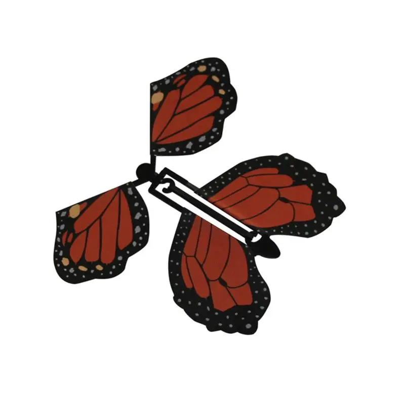 5pcs Magic Flying in the Book Butterfly Rubber Band Powered Wind Up | Игрушки и хобби