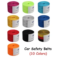 3 6 meters car reinforced seat safety belt webbing fabric racing car modified accessories harness straps fashion color ribbon