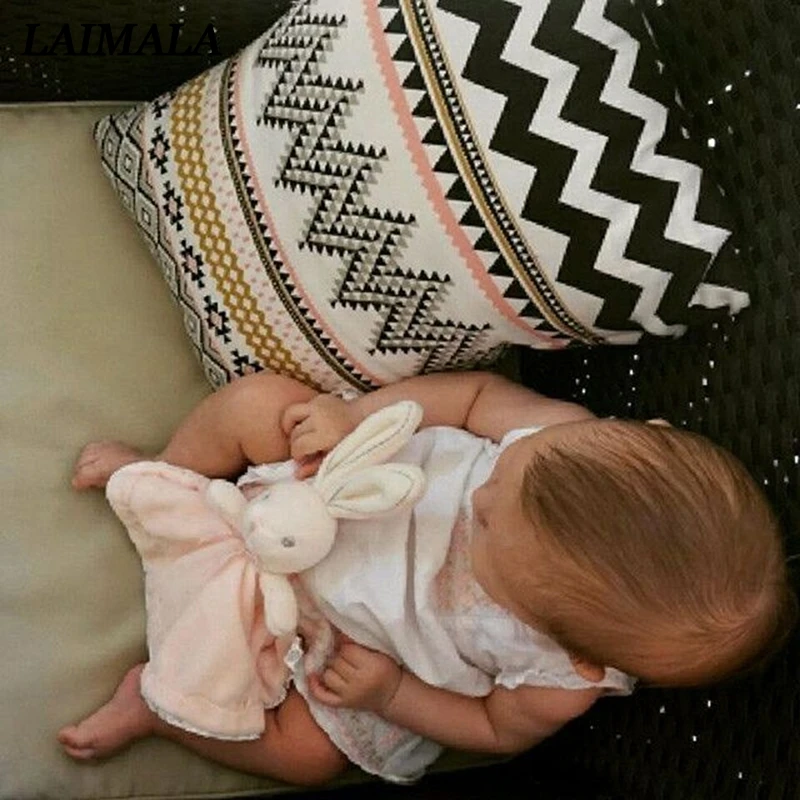 Newborn Baby Bunny Soothing Towel Girls Boys Comfort Toys Infant Gift Soft Security Blanket Sleep Friend Rabbit Doll Plush |